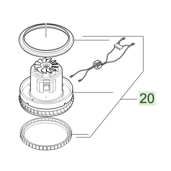 KARCHER Vacuum Motor Complete 4490017