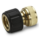 KARCHER Brass hose connector 3/4” With Aquastop 26450180
