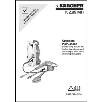 Operating Instructions Karcher K2.99
