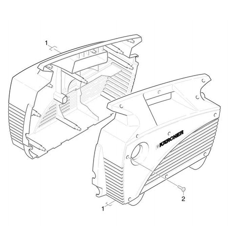KARCHER K411a v2 Spare Parts Diagrams 1994857