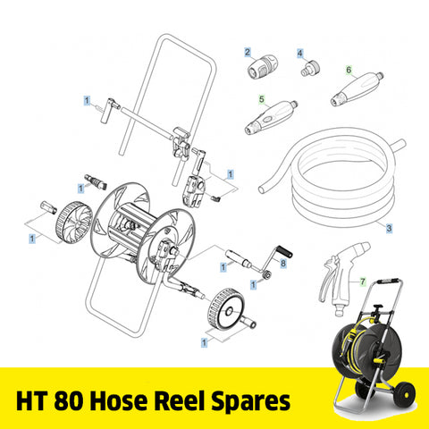 KARCHER HT 80 Hose Trolley Spare Parts