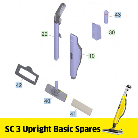 KARCHER SC 3 Upright Spare Parts Basic