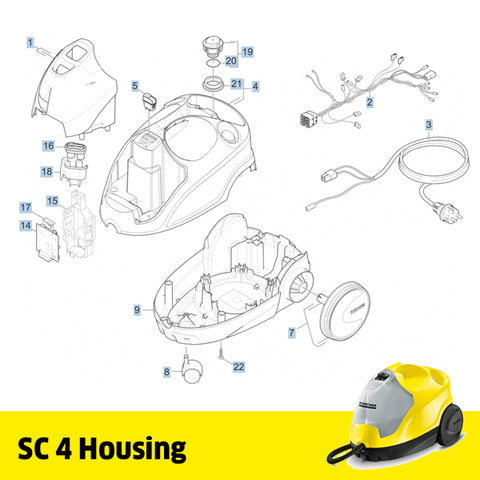 KARCHER SC 4 Spare Parts Housing