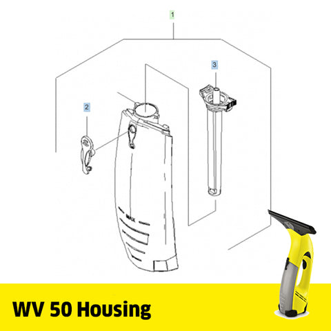 KARCHER WV 50 Spare Parts Housing
