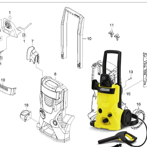 KARCHER K4.600 Spare Parts Diagrams 1180603