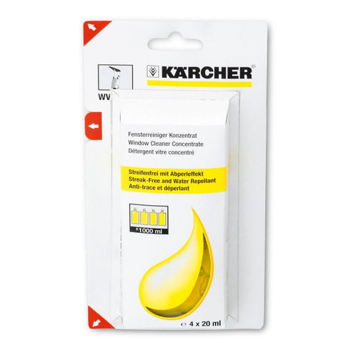KARCHER Window Cleaner Concentrate 4x 20Ml for the WV