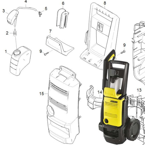 KARCHER K3.68 Spare Parts Diagrams 1601752