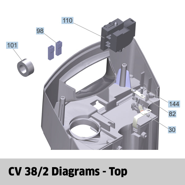 KARCHER CV 38/2 Spare Parts Top