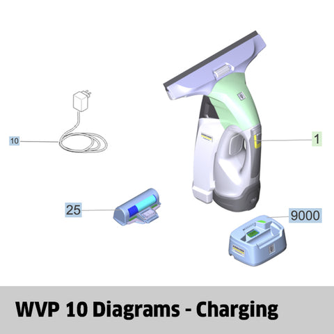 KARCHER WVP 10 Spare Parts Charging