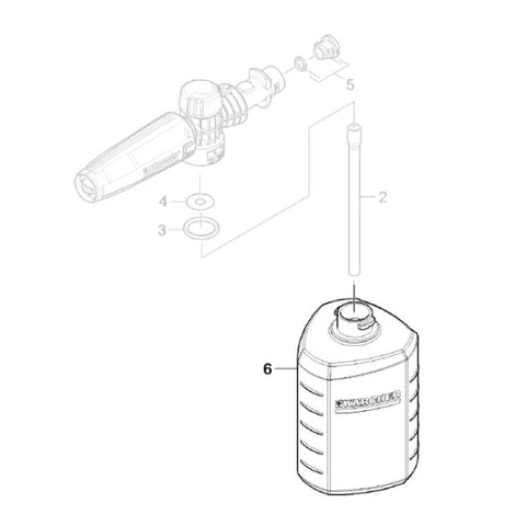 KARCHER Replacement Tank / Bottle To Fit FJ 6 Foam Bottle 5071202