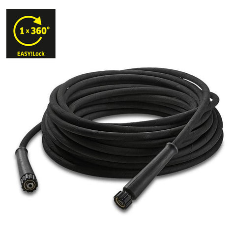 KARCHER Standard High Pressure Hose With Unions Both Sides, 25 m DN 10, Extension, Not Rotatable, EASY!Lock