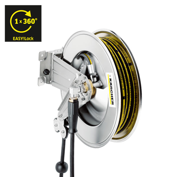 KARCHER Automatic Hose Reel, Stainless Steel, EASY!Lock - 01925 44