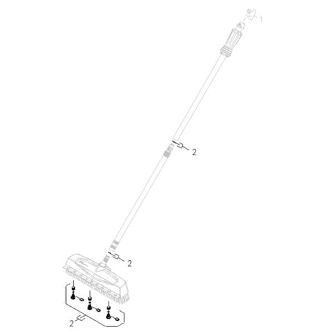 KARCHER Replacement Power Nozzle Kit To Fit Telescopic Lance