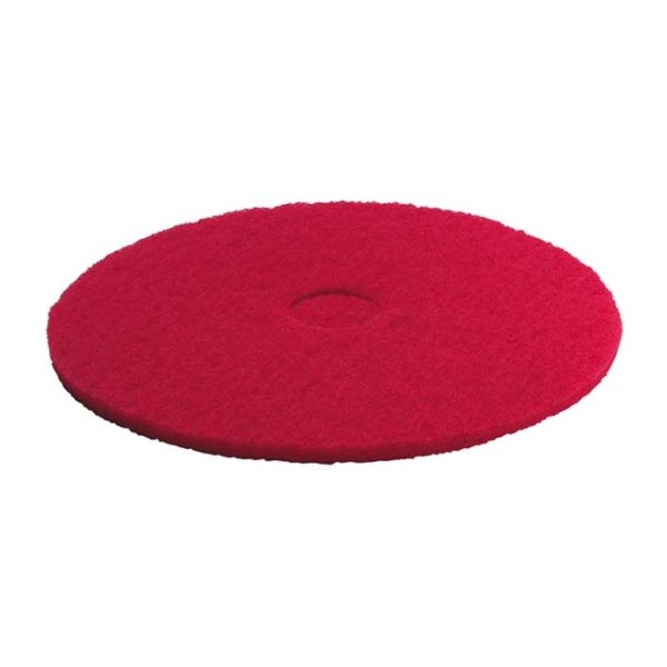 KARCHER 5 Pk Of Pads, Medium-Soft, Red, 356 mm 63690030