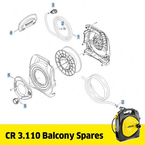 KARCHER CR 3.110 Balcony Reel Spare Parts