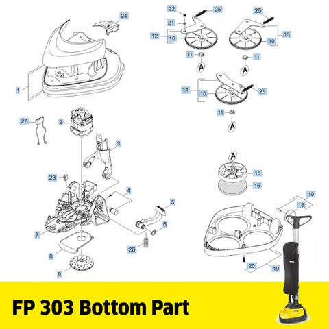 KARCHER FP 303 Spare Parts Bottom