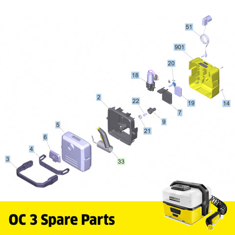 KARCHER OC 3 Spare Parts