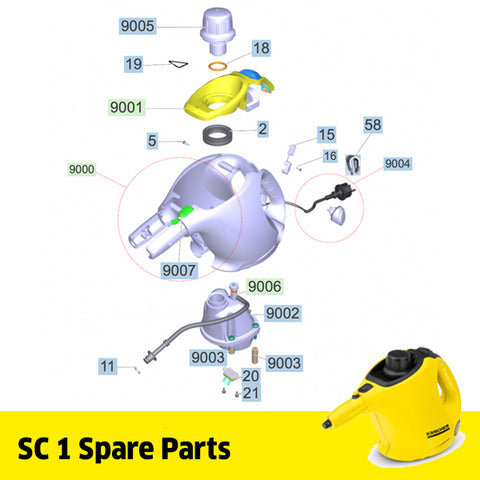KARCHER SC 1 Spare Parts