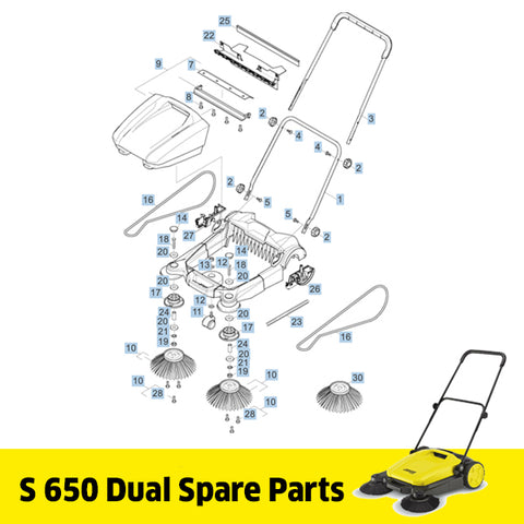 KARCHER S 650 Dual Spare Parts