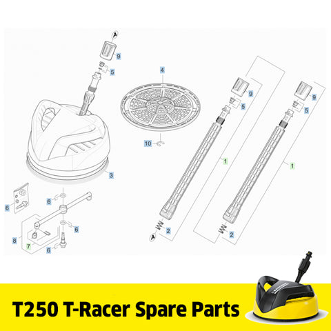 KARCHER T 250 T-Racer Spare Parts