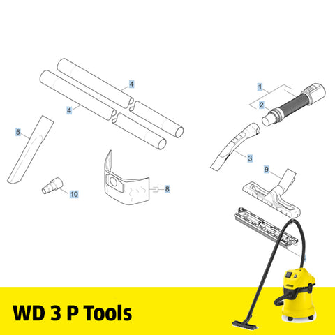 KARCHER WD 3 P Spare Parts Tools