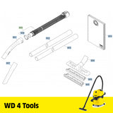 KARCHER WD 4 Spare Parts Tools
