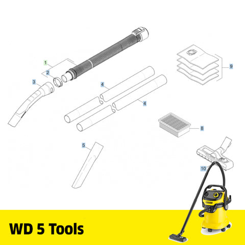 KARCHER WD 5 Spare Parts Tools