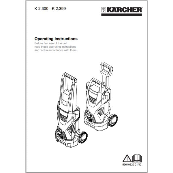 Operating Instructions Karcher K 2.300 - K 2.399
