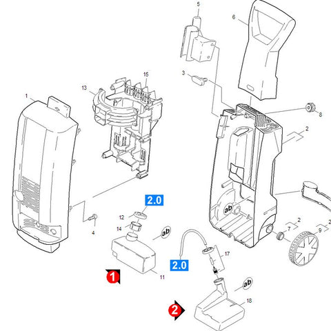 KARCHER B403 - K4.9 Spare Parts Diagrams 1423356