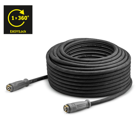 KARCHER High Pressure Hose With Unions On Both Sides, 40 m DN 10, 220 bar, Extension, Not Rotatable, EASY!Lock