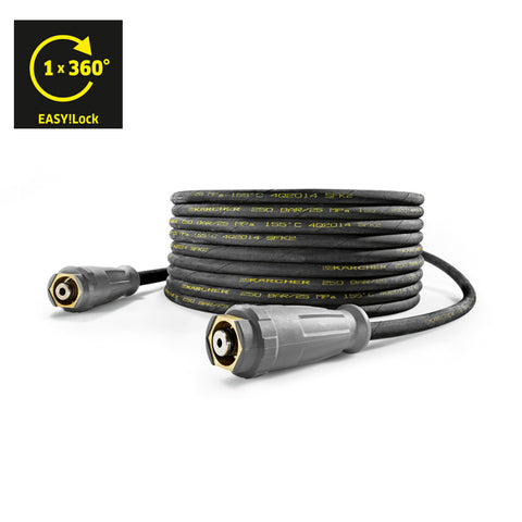 KARCHER Standard High Pressure Hose With Unions Both Sides, 10 m DN 8, AVS Trigger Gun Connector, EASY!Lock